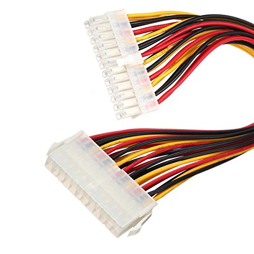 SAWAKE ATX 24 Pin Male to Female Netzkabel Verlängerungskabel Extension Cable Interne PC PSU TW Power Lead 30CM - 2