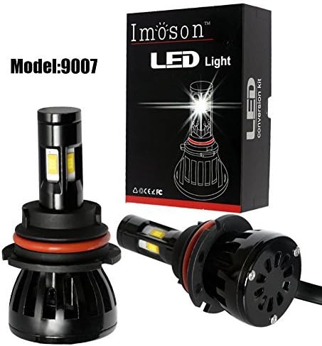 IMOSONTEC 9007Hi/Lo G6 LED headlight With Philips LED chip For Cars Super Bright Headlight Bulbs Conversion Kit Headlamps With 60W/96W 6000K color temp 2-Yr Warranty