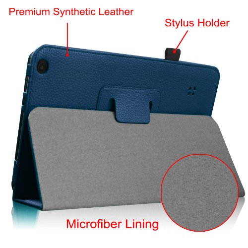 Fintie Folio Huelle Case Schutzhuelle Tasche fuer 9 Zoll Android Tablet-PC Inklusive. Tabexpress (9 Zoll) Tablet-PC, iRULU eXpro X1a (9 Zoll) Quad Core Tablet PC, XIDO 22,9 Zoll (Boxchip A23), Kapazitiver Multi Touch Android 4.0 Tablet PC A13, JYJ 9″ Zoll Android 4.4 Tablet PC – Marineblau - 5