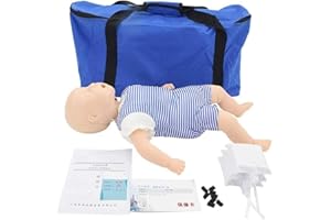 YOGAYE Cardio Pulmonary Resuscitation Model Manikins CPR Baby Infant Training Manikin Airway Obstruction PVC First Aid Training For Educational Teaching Research