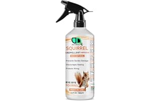DD Teck 100% Natural Squirrel Repellent Spray - Long-Lasting Protection for Gardens, Lofts & Bird Feeders, Discourage Nesting, Protect Wiring, Prevents Chewing on Outdoor Furniture (500ml Spray)