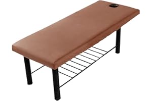 Yzki - Sábana suave para camilla de masaje con agujero para la cara y cordón elástico, envoltura completa para camilla de spa, salón de belleza, funda para camilla de 70 x 190 cm