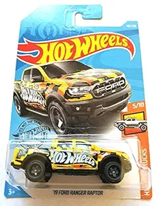 Mattel Hot Wheels 2019 Trucks 19 Ford Ranger Raptor 185/250 (Yellow)