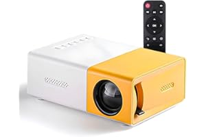 BYCO Mini Proiettore Portatile - Proiettore LED per Film, Cartoni Animati e Home Theater, Ideale per Uso Interno ed Esterno con Connessione HDMI