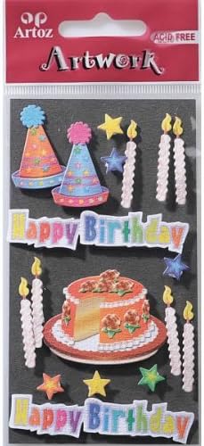 Birthday Cake And Candles Craft Embellishment