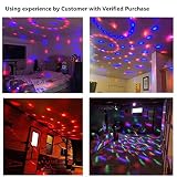 NIUBIER Discokugel Partylicht Discolicht led Disco Lichteffekte mit Fernbedienung-7 Farbe RGB Dj Licht Beleuchtung mit 3W, Musik-Modus und Auto-Modus DJ Party Licht Discokugel Bühnenbeleuchtung Led für Disco, Bar, Geburtstag party, Heimparty,Halloween, Hochzeit,Kinder Party, Tanzfläche und vieles mehr - 4