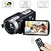 Produktbild Videokamera Camcorder, GOXMGO 24.0 Mega Pixel 16X Zoom Portable Mini Hand Video Videorecorder mit IR Nachtsicht Full HD 1080P Max. DV 3 "LCD-Bildschirm (zwei Akkus enthalten)