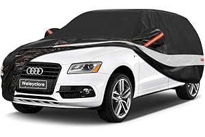 Holthly Bâche de Protection 10 Couches pour SUV, 4X4, 100% étanche, perméable à l'air, Protection Contre la Pluie, la Neige, Les UV
