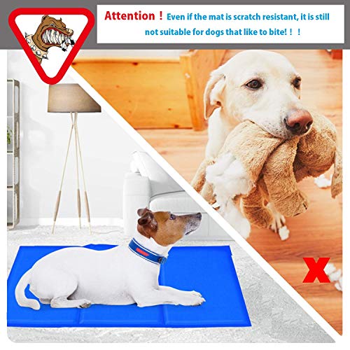 Qisiewell Tappetino Rinfrescante Per Cani E Gatti Blu L 90