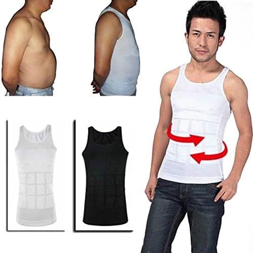 Body Shaper for Men Slimming Shirt Vest Mens Under Shirt Waist Back Support