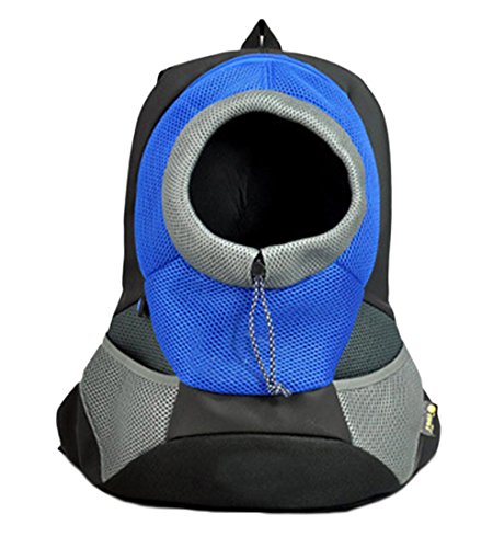Y-BOA Sac à Dos Ventral Transport Pliable Petit Chien Chat Transporteur Animaux Chihuahua Voyage Bleu Taille S