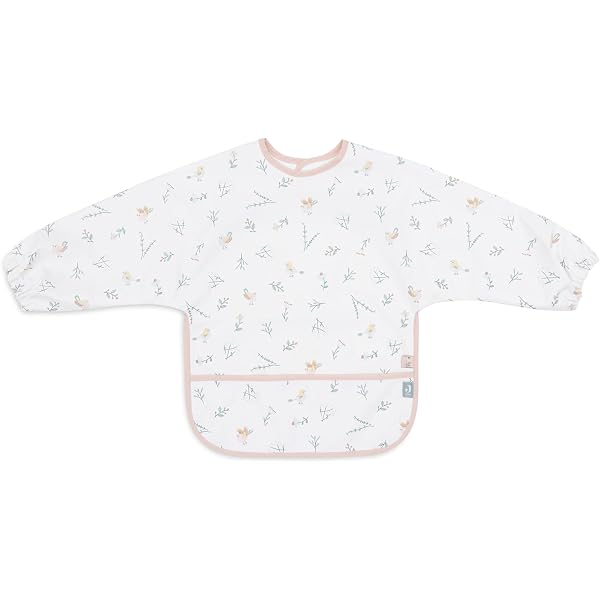Bavoir à Manches Miffy Pour Bébé - Imperméable, Velcro, Vert Mer