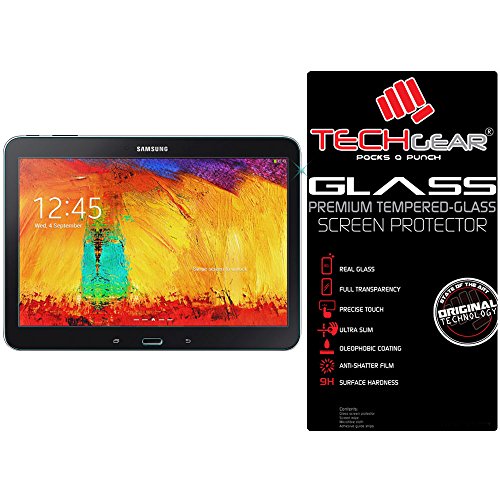 TECHGEAR® Samsung Galaxy Note 10.1 2014 Edition (SM-P600/P605) echtes Sekuritglas Displayschutzfolie Guard Cover - 2