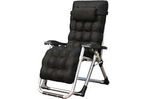 Jamiah Outdoor Reclining Zero Gravity Chair with Cup Holder, Reclining Outdoor Sun Lounger - Relaxer Chair for Patio Decking Gardens Camping (Black)