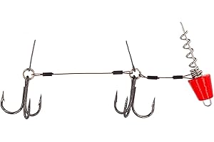 FISHN Screw in Pike Systems - Gréement Peu Profond avec Poids interchangeables 5-20gr pour leurres Souples jusqu'à 25cm avec hameçons Mustad Ultra-tranchants