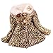 Koly Baby Girls Kids Toddler Leopard Outwear Clothes Winter Jacket Coat Snowsuit