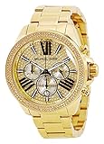 Michael Kors Wren Damen-Armbanduhr 42mm Armband Edelstahl Gold Quarz MK6095