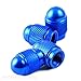 Produktbild Ventilkappen Aluminium Blau für PKW & Fahrrad 4er Set