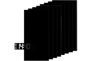 WQDD STANPET 6 fogli Pellicola Oscurante Per Finestre Autoadesiva nera – pellicola per attenuare luce LED 50%-80% – film oscurante per sveglie, TV, router e dispositivi elettronici