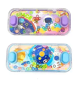 Sellrabbit Ring Toss Water Game for Kids Double Button Toy Water Console Handheld Game Toy for Kids Boys, Children - Random Colour and Design Pack of 2