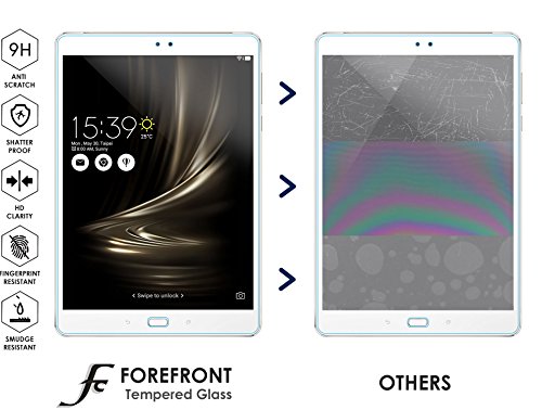 Forefront Cases® [HD KLARHEIT] Gehärtetes Glas Bildschirm Schutz Protektor Folie für ASUS ZenPad 3S 10 Z500M [ULTRA DÜNN nur 0.3mm] – 2ER PACK - 2
