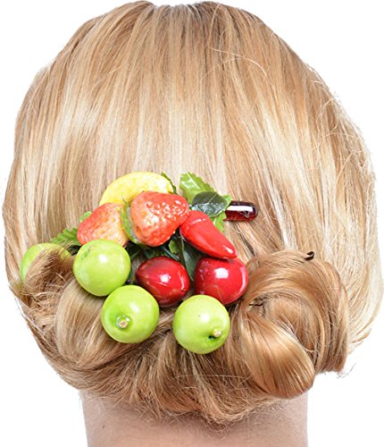 Preisvergleich Produktbild Tiki TROPICAL FRUIT Obstsalat Kirschen HAARKAMM Rockabilly