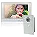 Produktbild Farb Video Gegensprechanlage Türsprechanlage 10 Zoll Monitor weiss Nachtsicht 110° Kamera Haus Sprechanlage (1 Monitor + 1 Kamera)