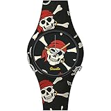 Doodle Armbanduhr Skull Moodwerk DOSK004 mit Silikonarmband