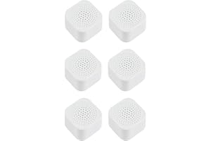 Vriusi Desodorante para frigorífico, eliminador de olores de nevera | Absorbedor de olores de carbón activado natural pegajoso, 6 piezas, absorbente de olor de caja de carbón activado reemplazable,