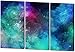 Produktbild Das etwas andere Farbenspiel, schönes und hochwertiges Leinwandbild zum Aufhängen in XXL - 3 Teiler mit 120cm x 80cm, echter Holzrahmen, effektiver Pigmentdruck, modernes Design für Ihr Büro oder Zimmer