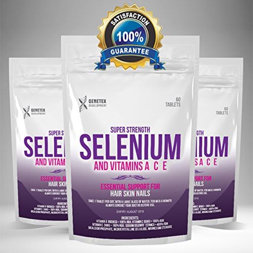 SELENIUM Vitamin A, Vitamin C, Vitamin E Tablets, Hair Nails Skin &amp; Beauty Pills