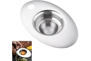 ZMREN Separador de Yema de Huevo de 304 Acero Inoxidable, Separador de clara de huevo, Filtro de yema de huevo