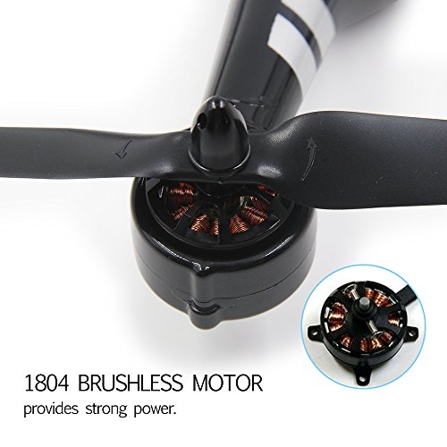 XK X252 5.8G FPV 7CH 6-Axis Gyro Drone RC Quadcopter RTF 1804 Brushless Motor, with 720P Camera -Black