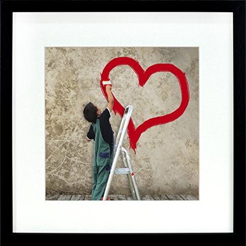 BD ART 28 x 28 cm Fotos con paspartú (20 x 20 cm, Color Negro