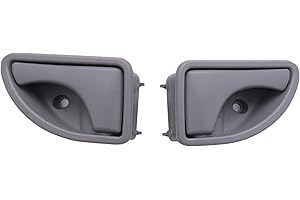 DUAO PoignéE de Porte IntéRieure Avant Gauche Droite pour 1997-2019 Kangoo & 1997-2003 Twingo 8200247802 8200247803, Gris, (338388)