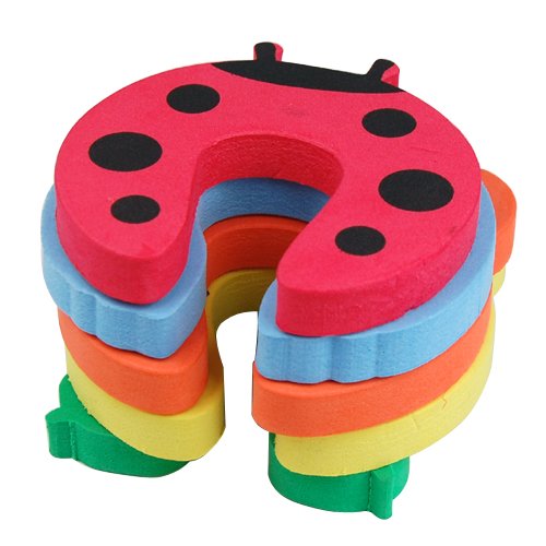 Yahee 5 Stück Schaumstoff Tisch Türstopper Türstop Türstopp Jammer Fingerklemmschutz für Baby Kinder Kindersicherung - 3