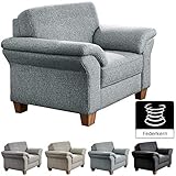 sessel buchen skr03 Wunderschöner Bezugsstoff im Landhausstil: Strukturstoff  (Flachgewebe) Monet , Farbe: Silber/Grau (hellgrau)