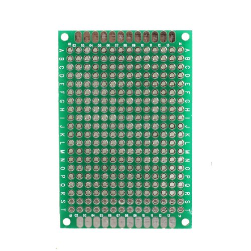 Vktech 10Stk. 4x6cm Lochrasterplatte Lochrasterplatine Leiterplatte Streifenraster Platine PCB Board - 3