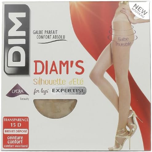 Dim Women's Co Diam's Silhouette Été  20 DEN Tights, Beige (Peau Dorée), Small (Manufacturer Size: 1)