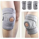 Soporte para la rodilla, KIROLAK Neopreno Buena compresión deportiva Manga de soporte de la rodilla para menisco de ACL Recuperación de lesión por rotura Confort Confort - Gris
