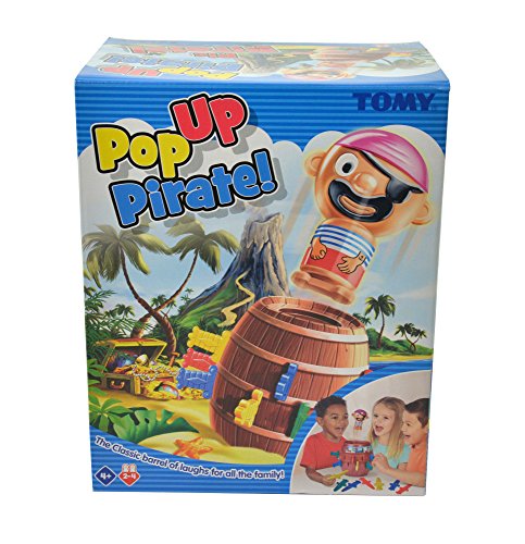 TOMY Kinderspiel „Pop Up Pirate“ – hochwertiges Aktionsspiel für die ganze Familie – Piratenspiel verfeinert die Geschicklichkeit Ihres Kindes – ab 4 Jahre - 6