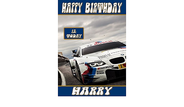 Personnalise Bmw Voiture De Sport Carte D Anniversaire Avec Enveloppes A5 Taille Amazon Fr Fournitures De Bureau