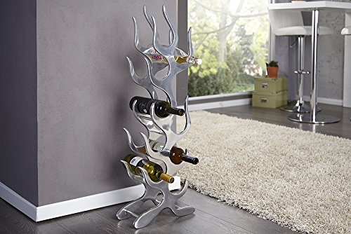 Design Weinregal FLAME Alu fuer 9 Flaschen Accessoire - 2