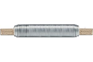 Windhager Gartendraht, Blumendraht, Bindedraht, Pflanzendraht, Basteldraht, Wickeldraht rostfrei, verzinkt, 50 m x 0,65 mm, 36223