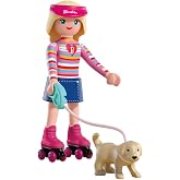 Playmobil, Barbie Malibu Paten Seti, Barbie, Taffy Yavrusu ve D&ouml;n&uuml;şt&uuml;r&uuml;lebilir Ayakkabılı, 4 Yaşından B&uuml;y&uuml;k &Ccedil;ocuklar i&ccedil;in, 72