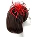 Discoball Elegant Flower Feather Headband Hat Fascinator Wedding Headwear Ladies Day Race Royal Ascot
