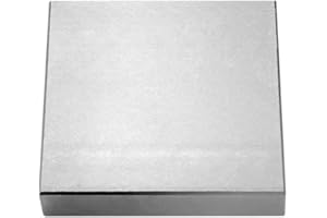 OUDTINX Oudtinz Bloc de banc en acier à enclume plate 10,2 x 10,2 cm pour bijoux et estampage (10,2 x 10,2 x 1,9 cm)