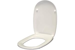 IDROTOP Copriwater per POZZI GINORI EASY / EASY02 come ORIGINALE AVVOLGENTE TERMOINDURENTE BIANCO cerniera inox