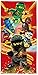 Produktbild BERONAGE Lego Ninjago Badetuch Motiv Champion Fire 70 cm x 140 cm - Neu & Ovp - Strandlaken - Strandtuch - Handtuch - Duschtuch - Velourstuch - 100% Baumwolle