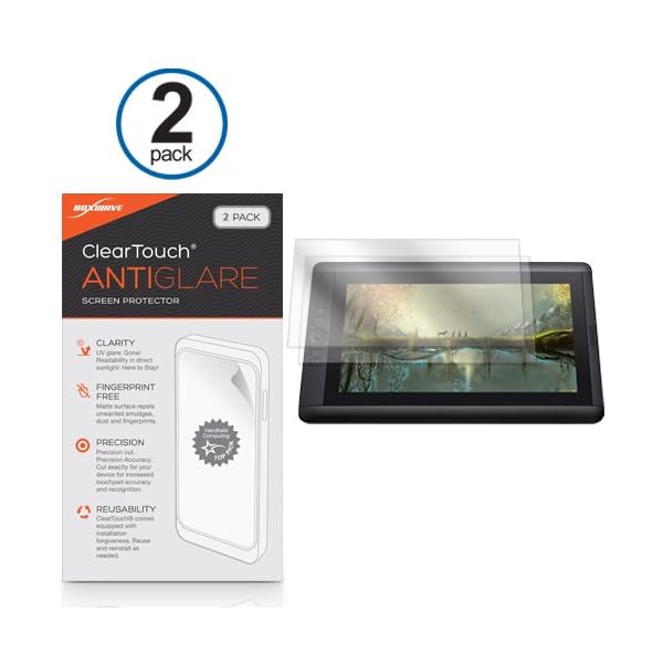 BoxWave Screen Protector for Wacom Cintiq 13HD DTK-1300 (Screen Protector by BoxWave) - ClearTouch Anti-Glare (2-Pack), Anti-Fingerprint Matte Film Skin